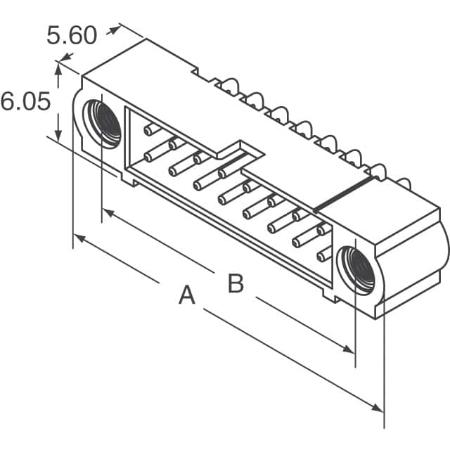 M80-5305042 Harwin Inc.  Embases à broches mâles